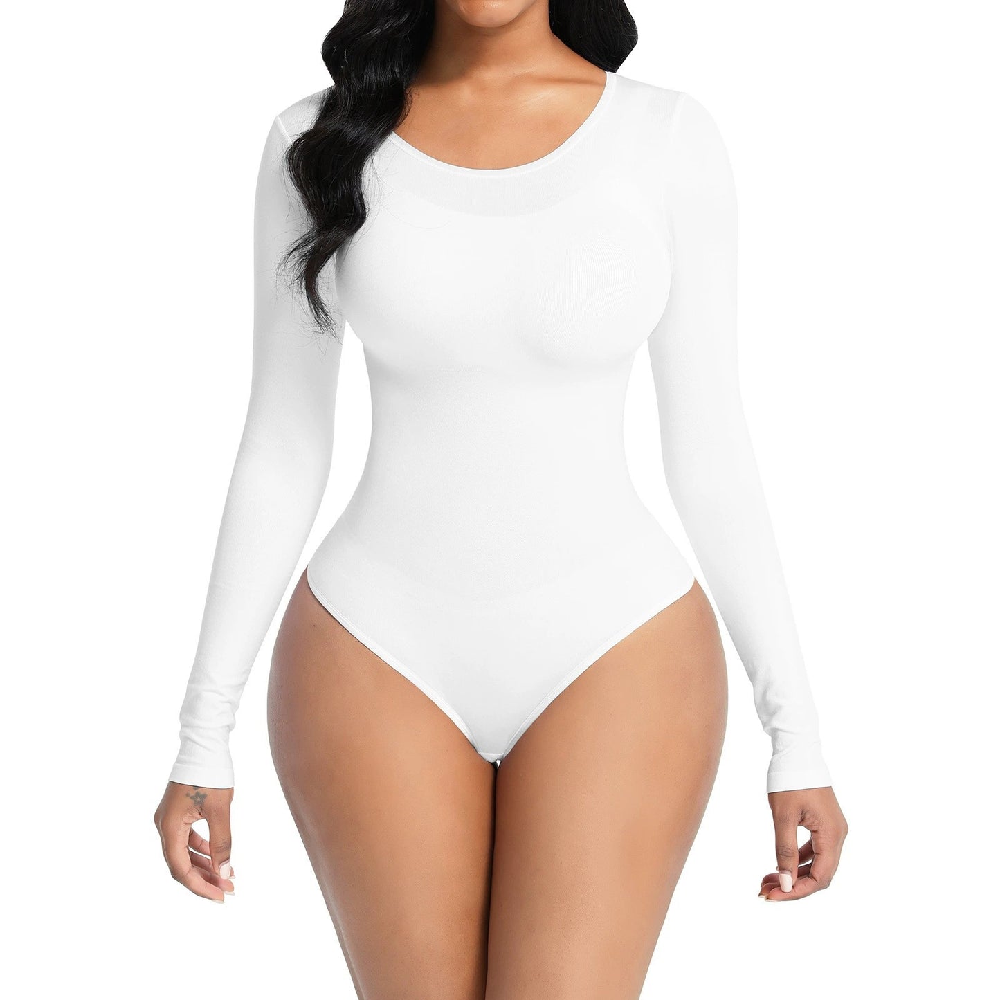 Bodysuit Body Hugging Body Lifting Body Shaping Women's Bodysuit Long Sleeve Body Slimming Cloth Body Shaping