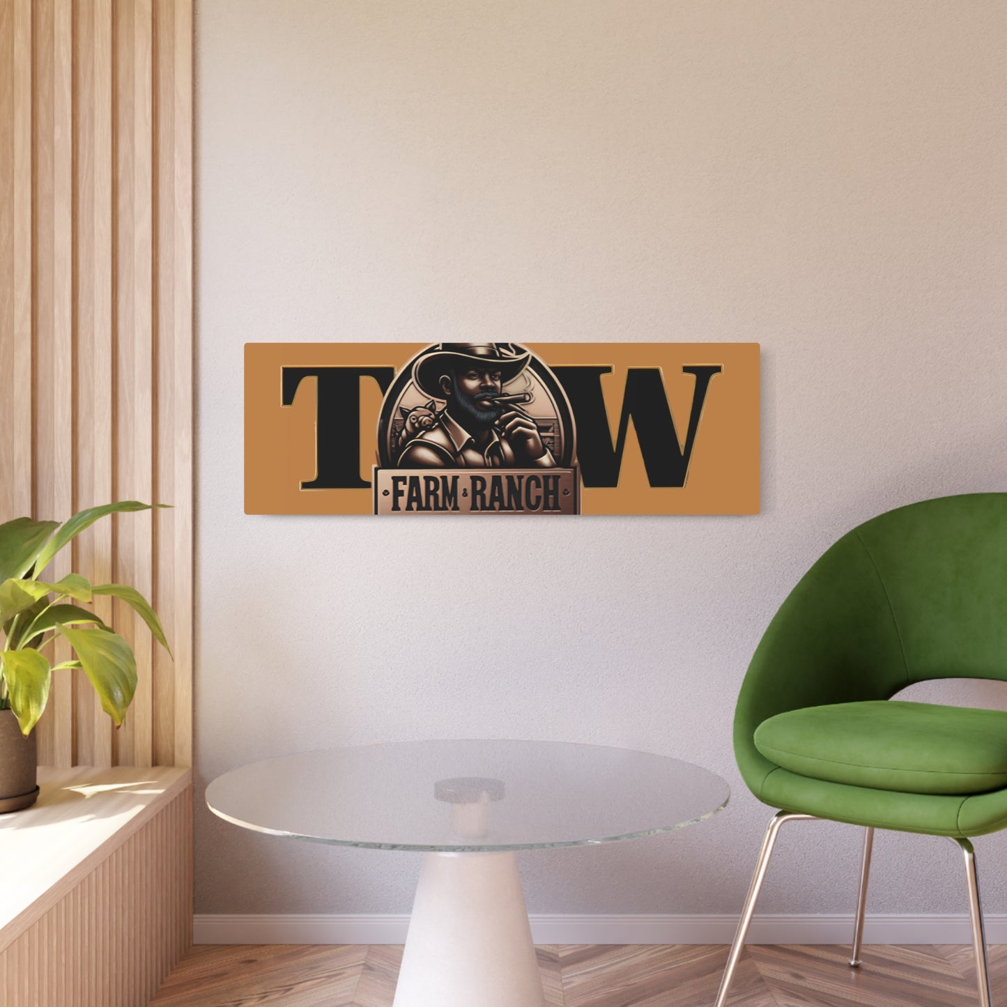 TW Farms Metal Sign