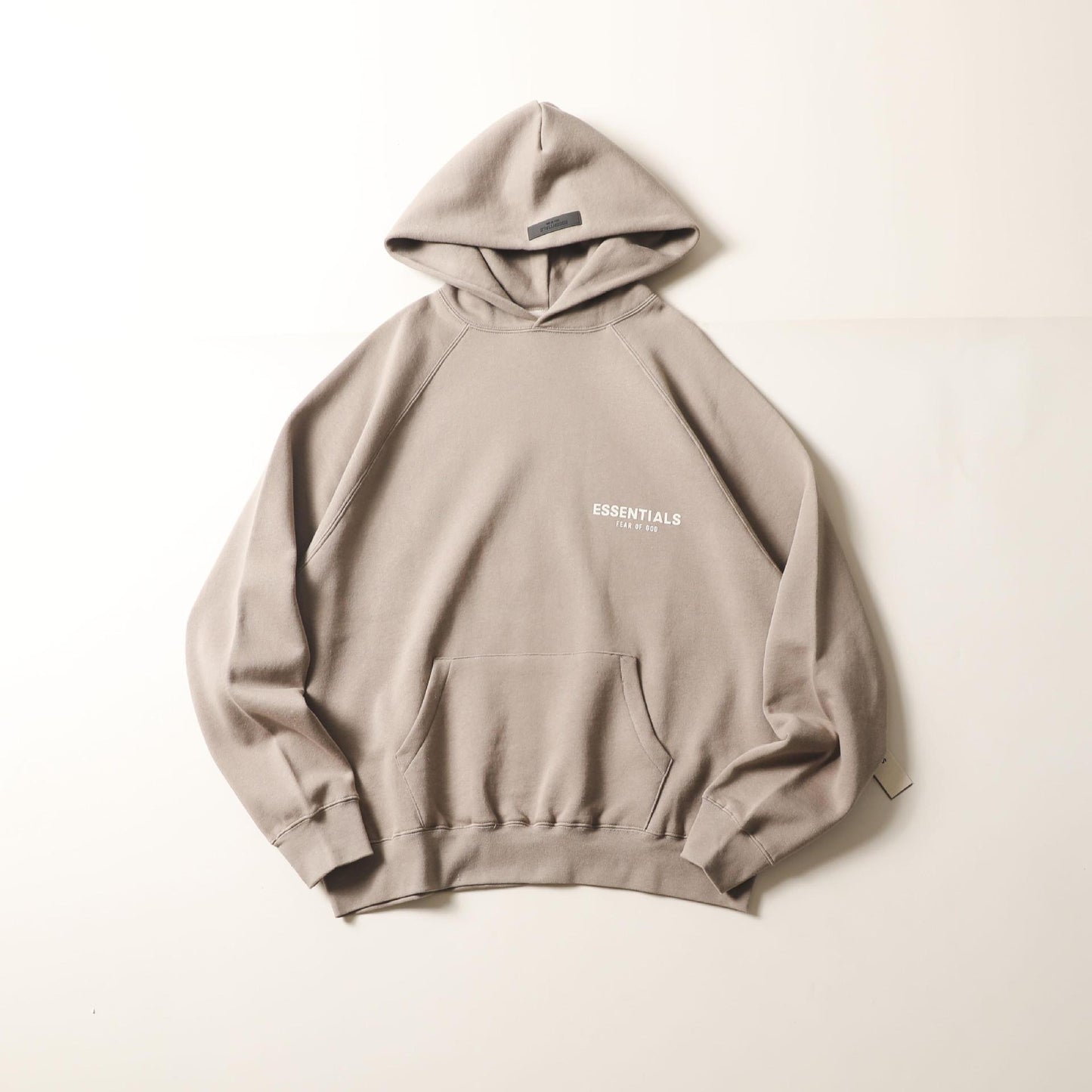 FOG Double Thread ESSENTIALS Chest Small Flocking Letter Printed Hooded Sweater Loose High Street American Hoodie
