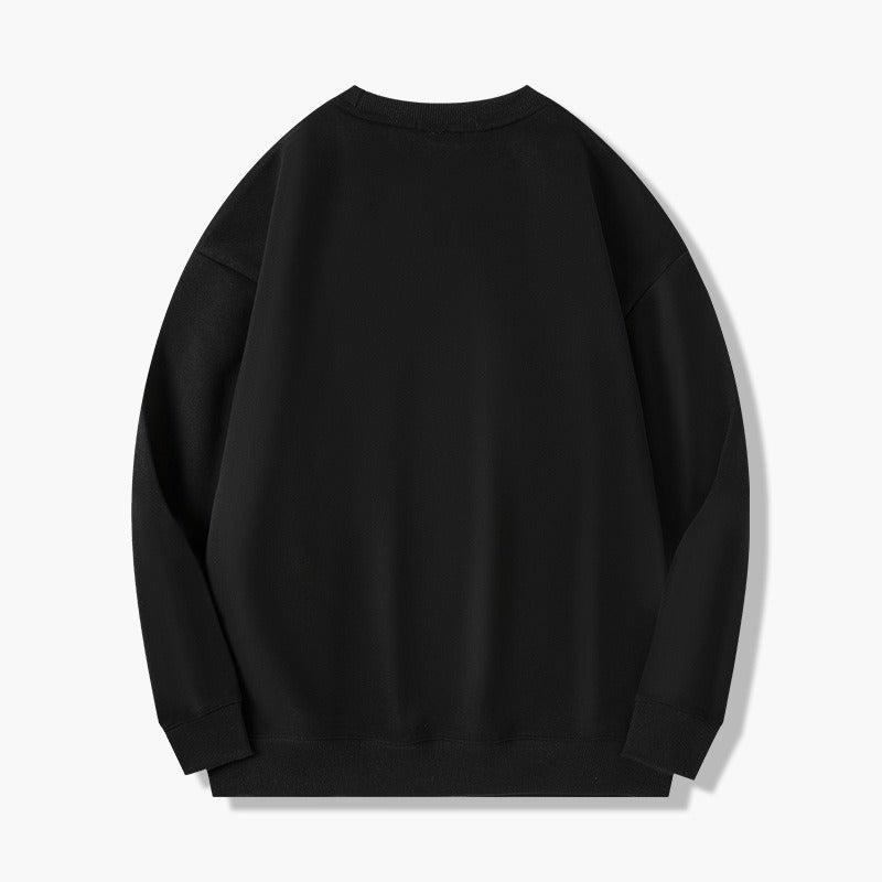 National fashion brand spring and autumn round neck pullover sweatshirt for men street hip hop loose casual embroidery