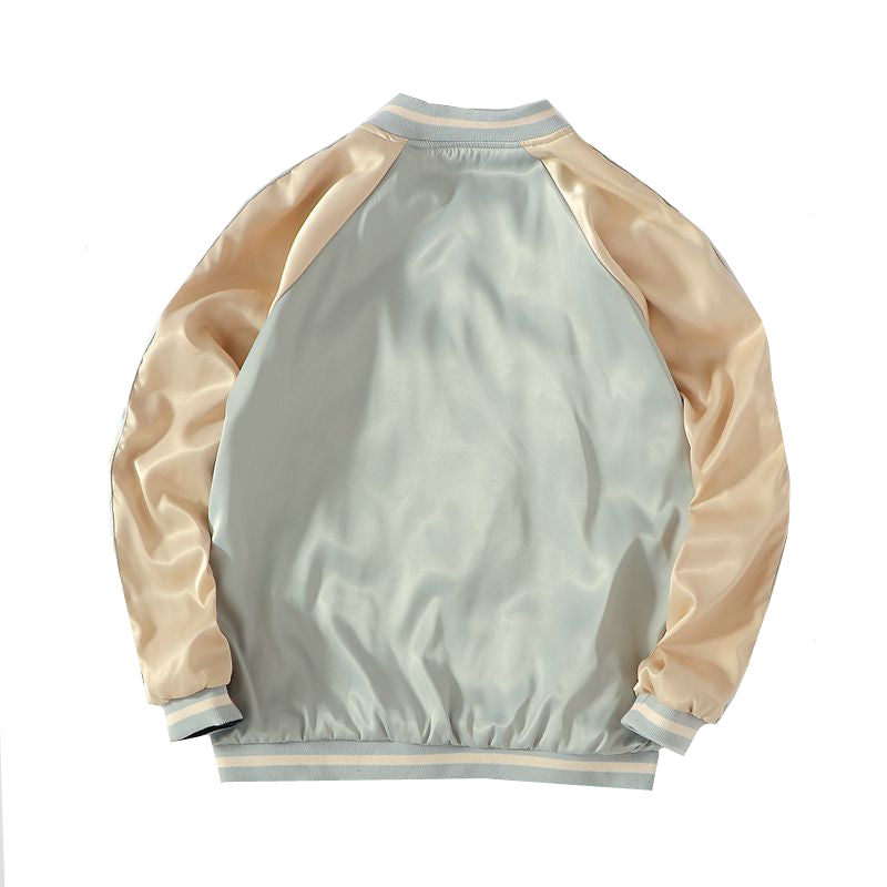 Baseball Suit Women's Couple Suit Hengshu He Phoenix Embroidery Coat Spring and Autumn Double Sided Jacket