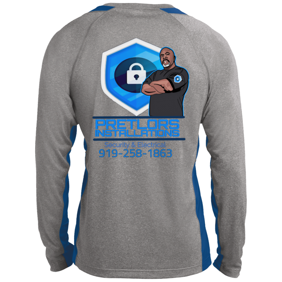 ST361LS Long Sleeve Heather Colorblock Performance Tee