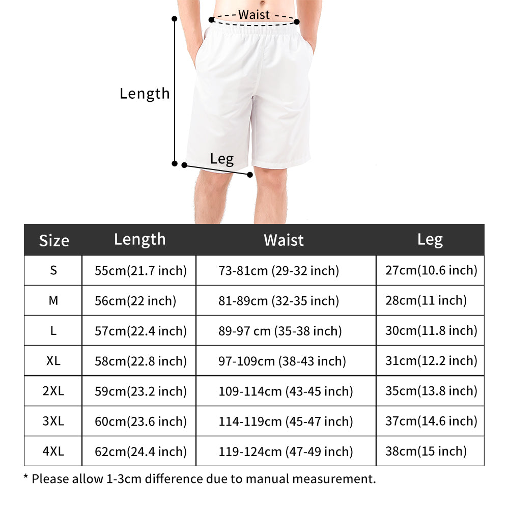 Men's All Over Print Board Shorts