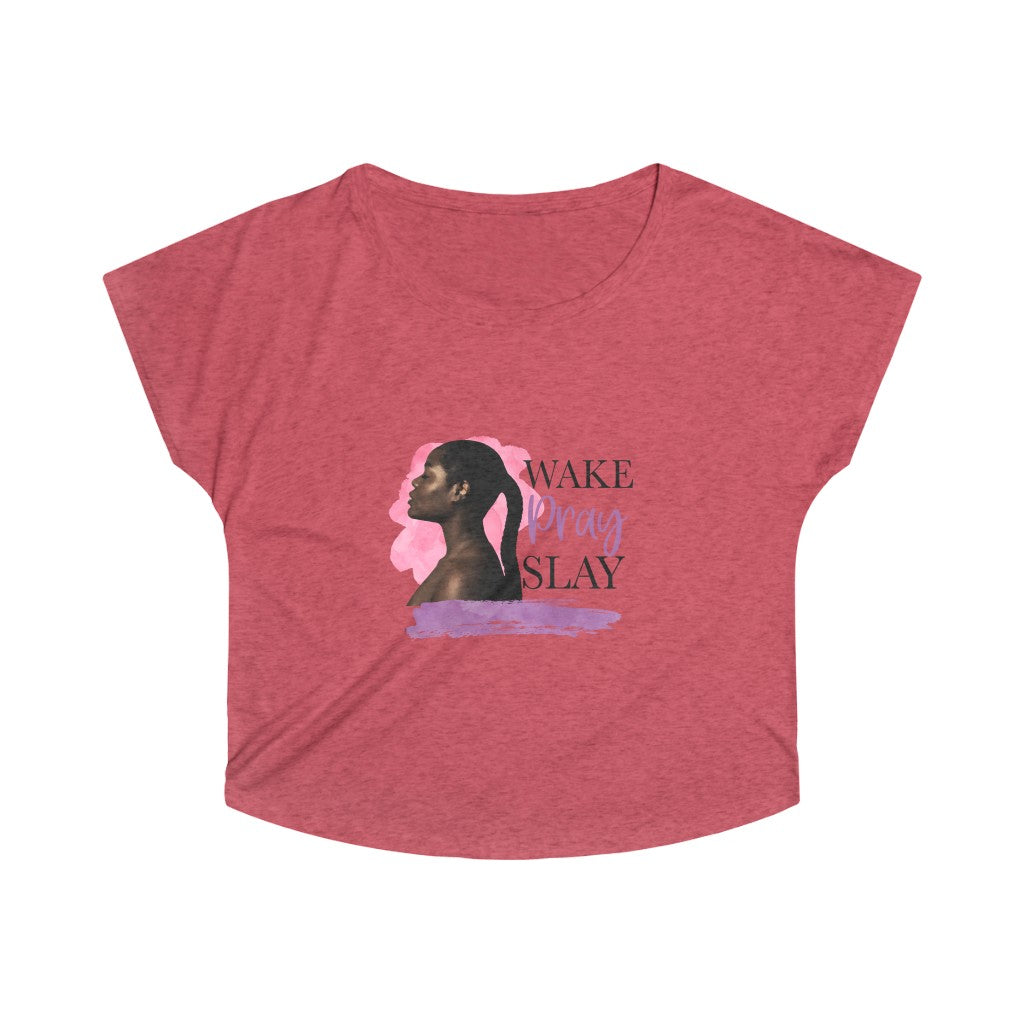 Wake Pray Slay Tri-Blend Dolman