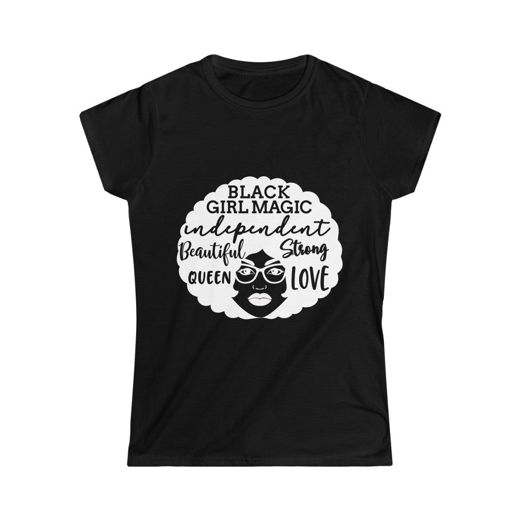 Black Woman Softstyle Tee