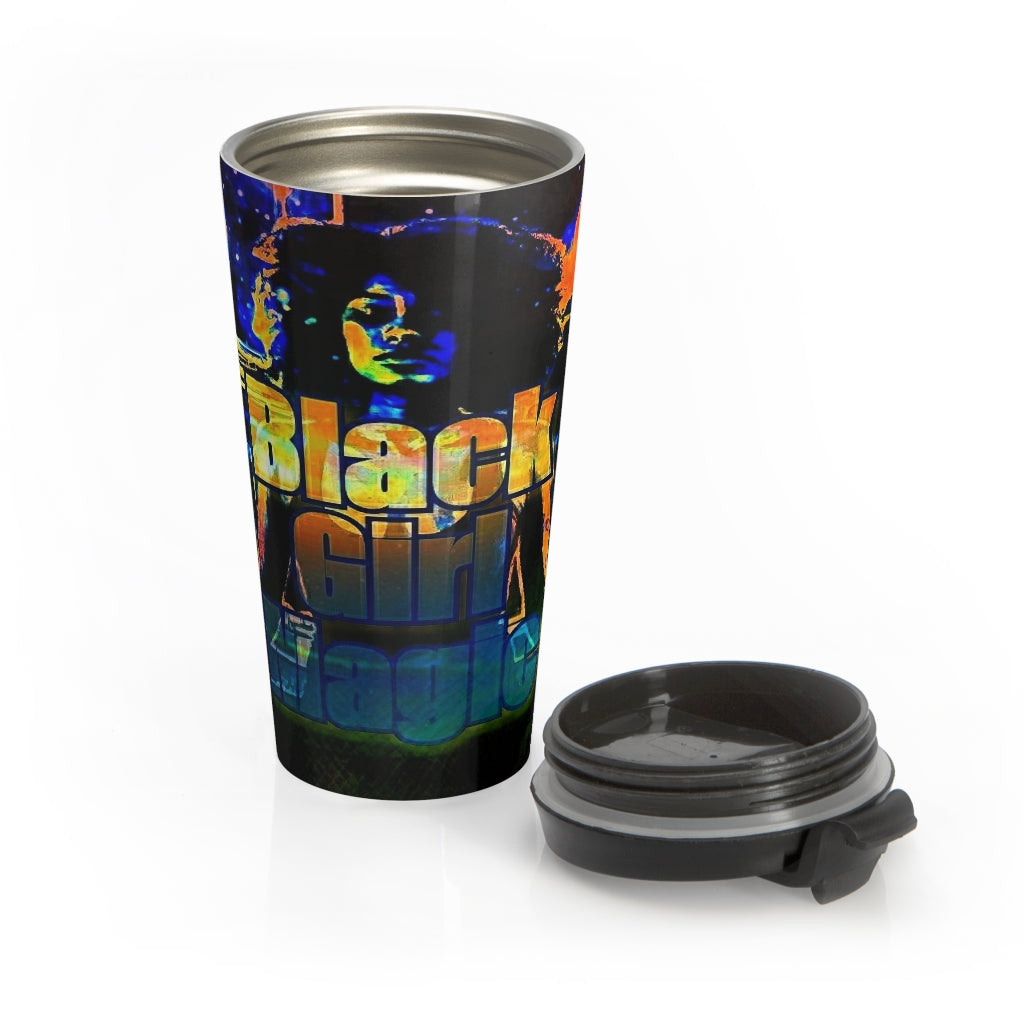 Black Girl Magic Stainless Steel Travel Mug