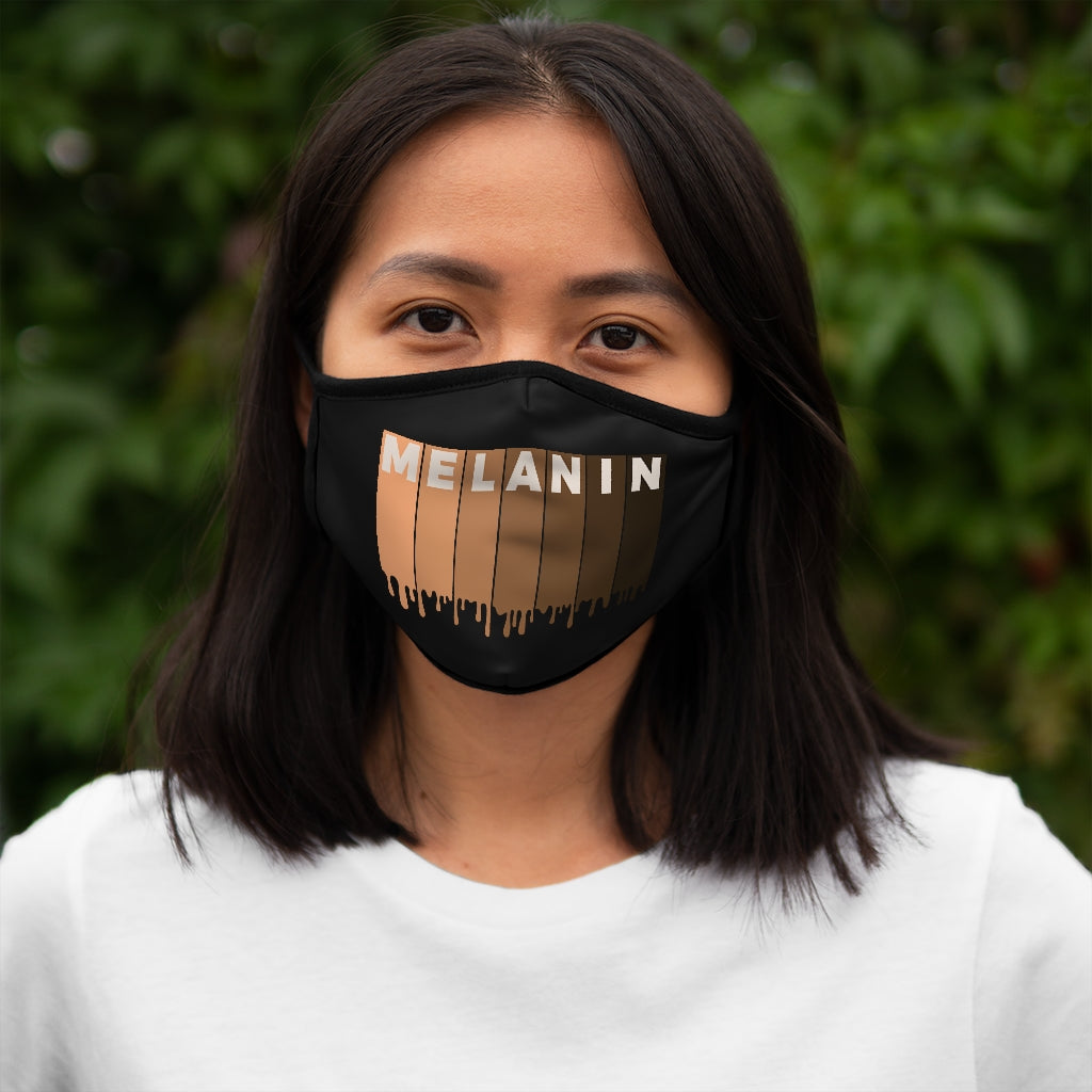 Drippin Melanin Fitted Polyester Face Mask
