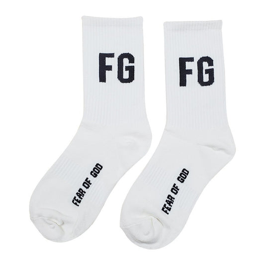 FEAR OF GOD Long Tube Socks Fog Double Thread Essentials Medium Tube Socks for Men and Womens Sports High Street Trend Ins
