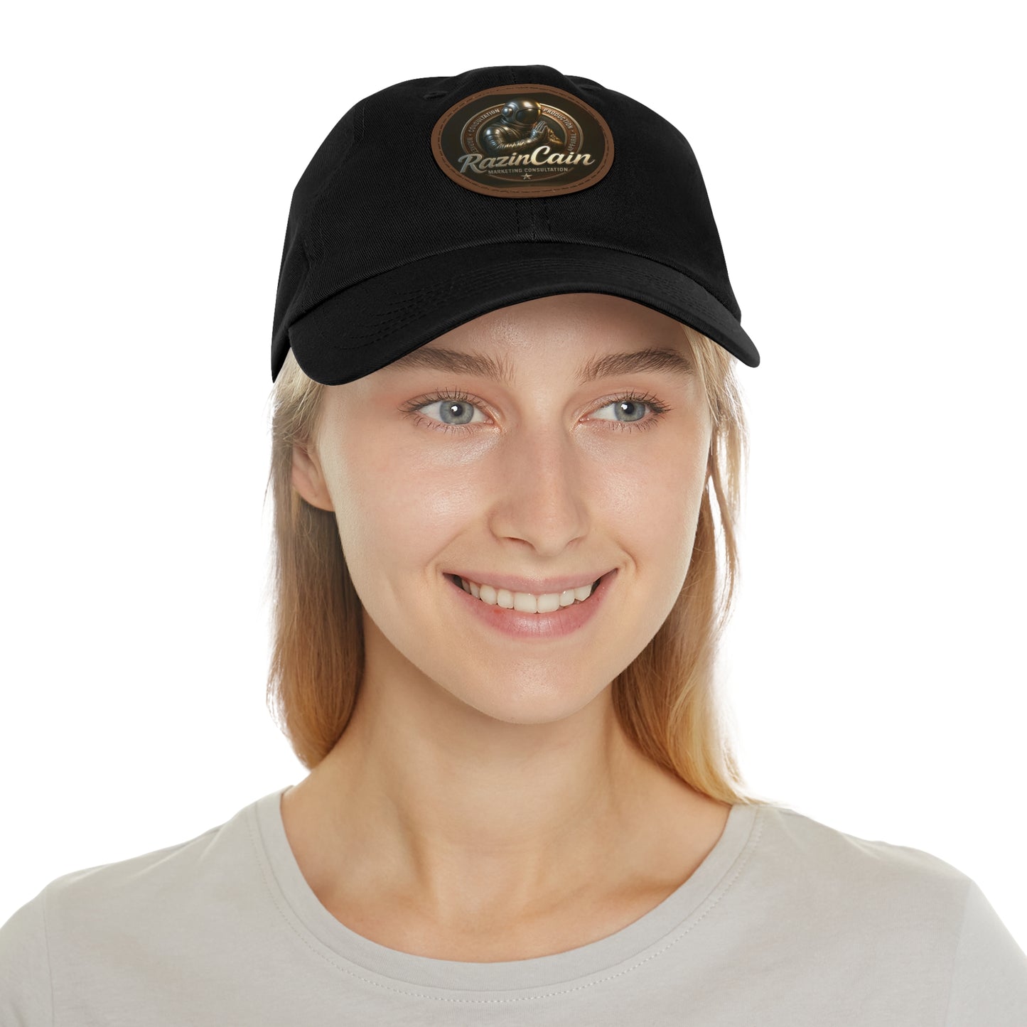 Stylish Dad Hat with Leather Patch | RazinCain | Casual Accessories for Everyday Wear
