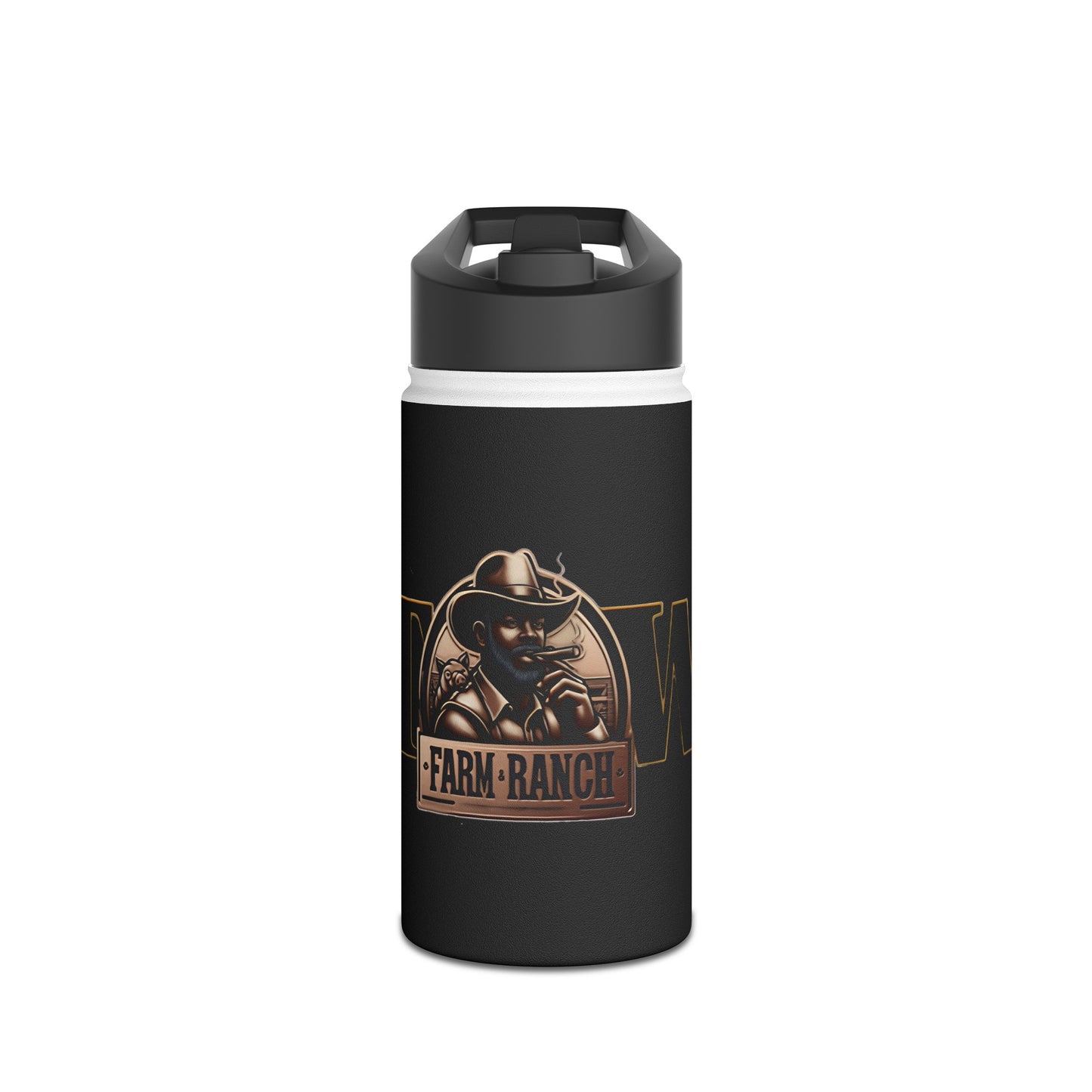 TW Farms Stainless Steel Water Bottle, Standard Lid