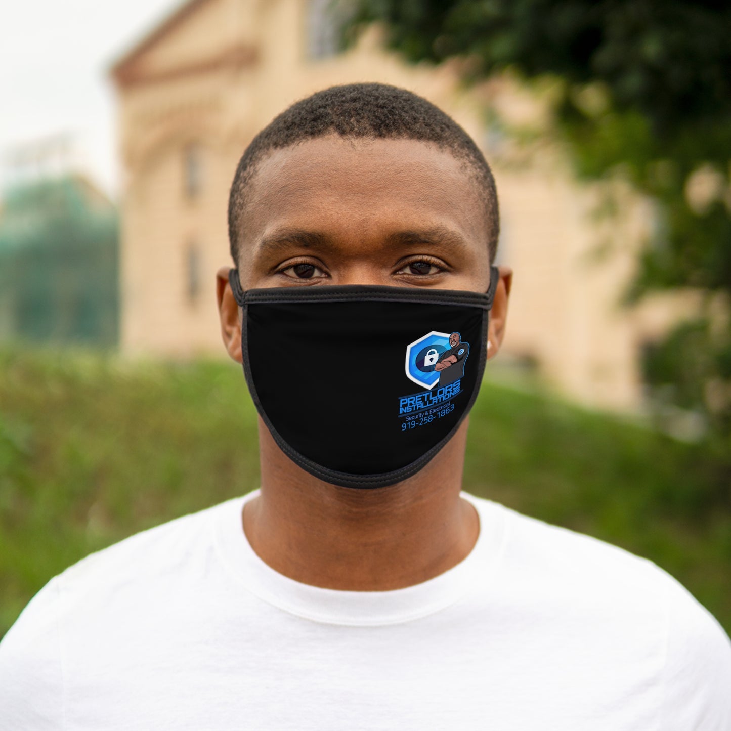 Pretlor Mixed-Fabric Face Mask