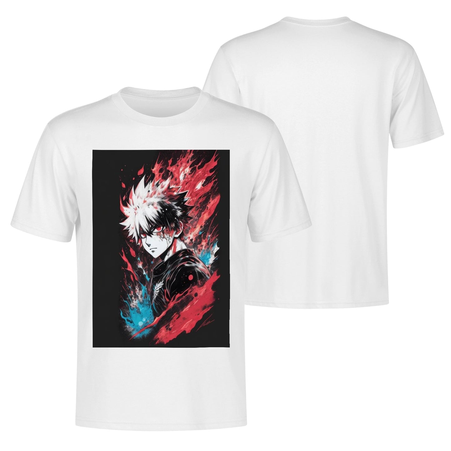 Men's Cotton Front Back Printing T Shirt