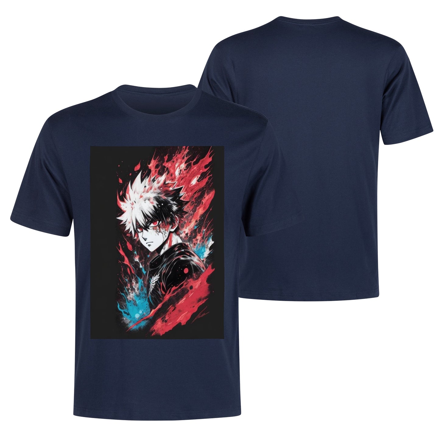 Men's Cotton Front Back Printing T Shirt
