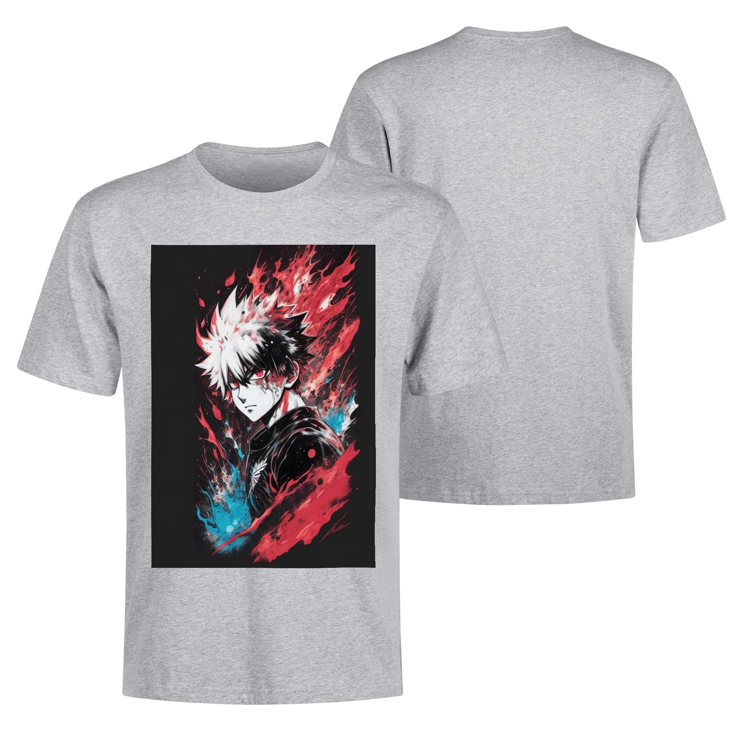 Men's Cotton Front Back Printing T Shirt