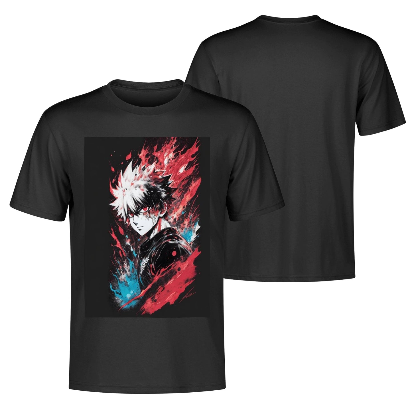 Men's Cotton Front Back Printing T Shirt