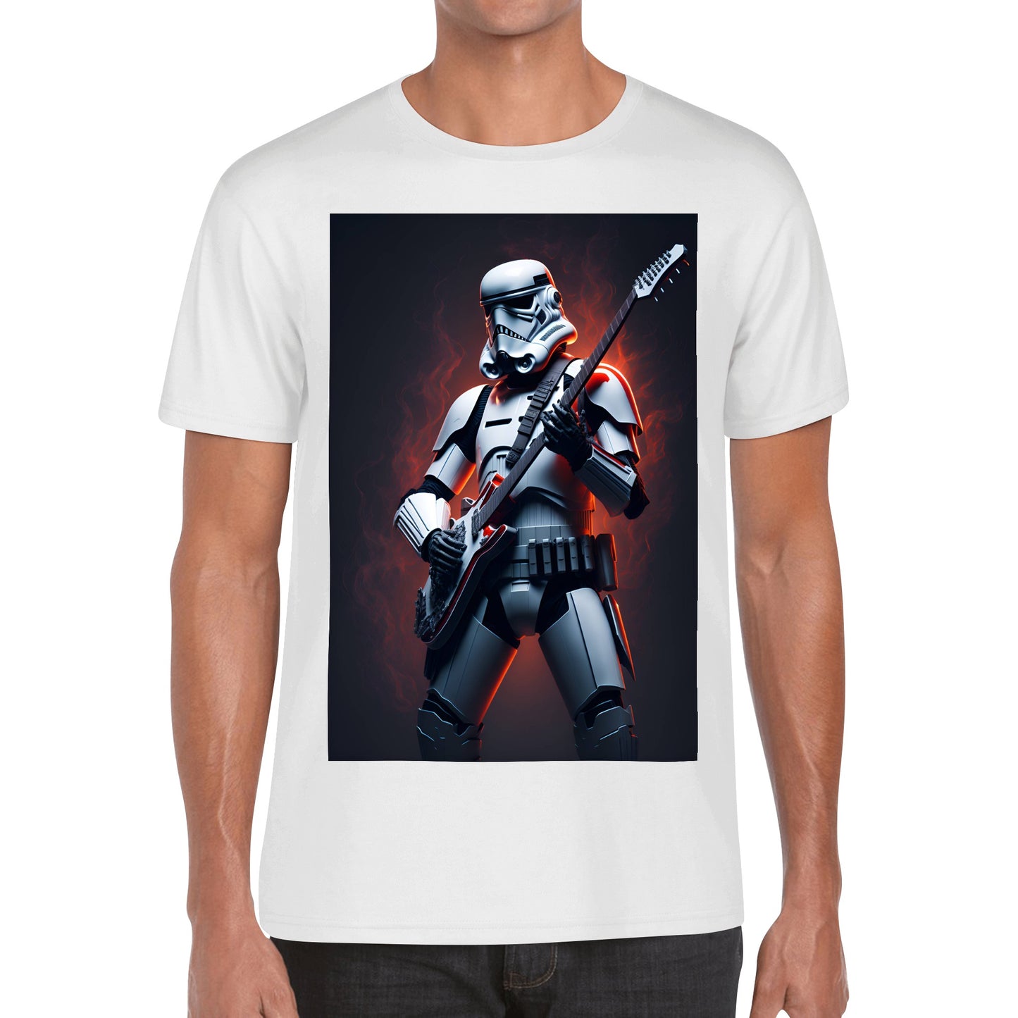 Men's Cotton Front Back Printing T Shirt