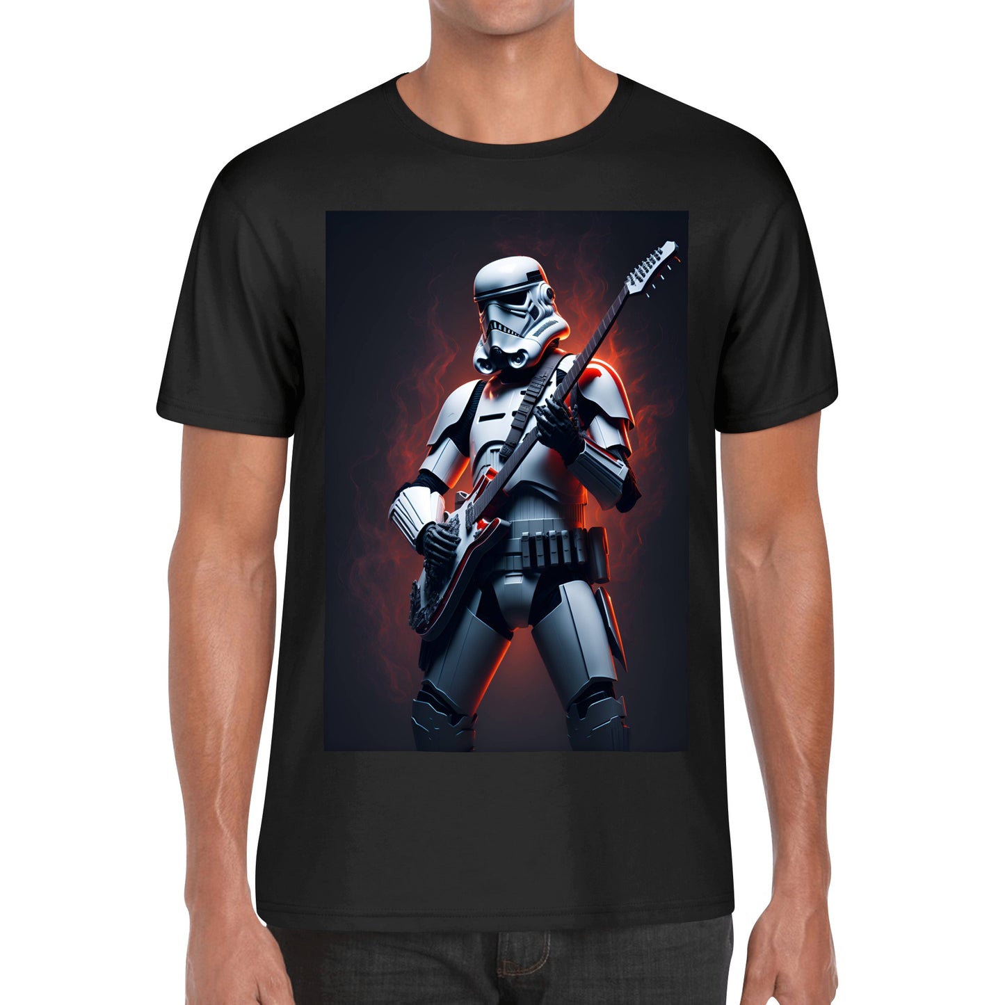 Men's Cotton Front Back Printing T Shirt