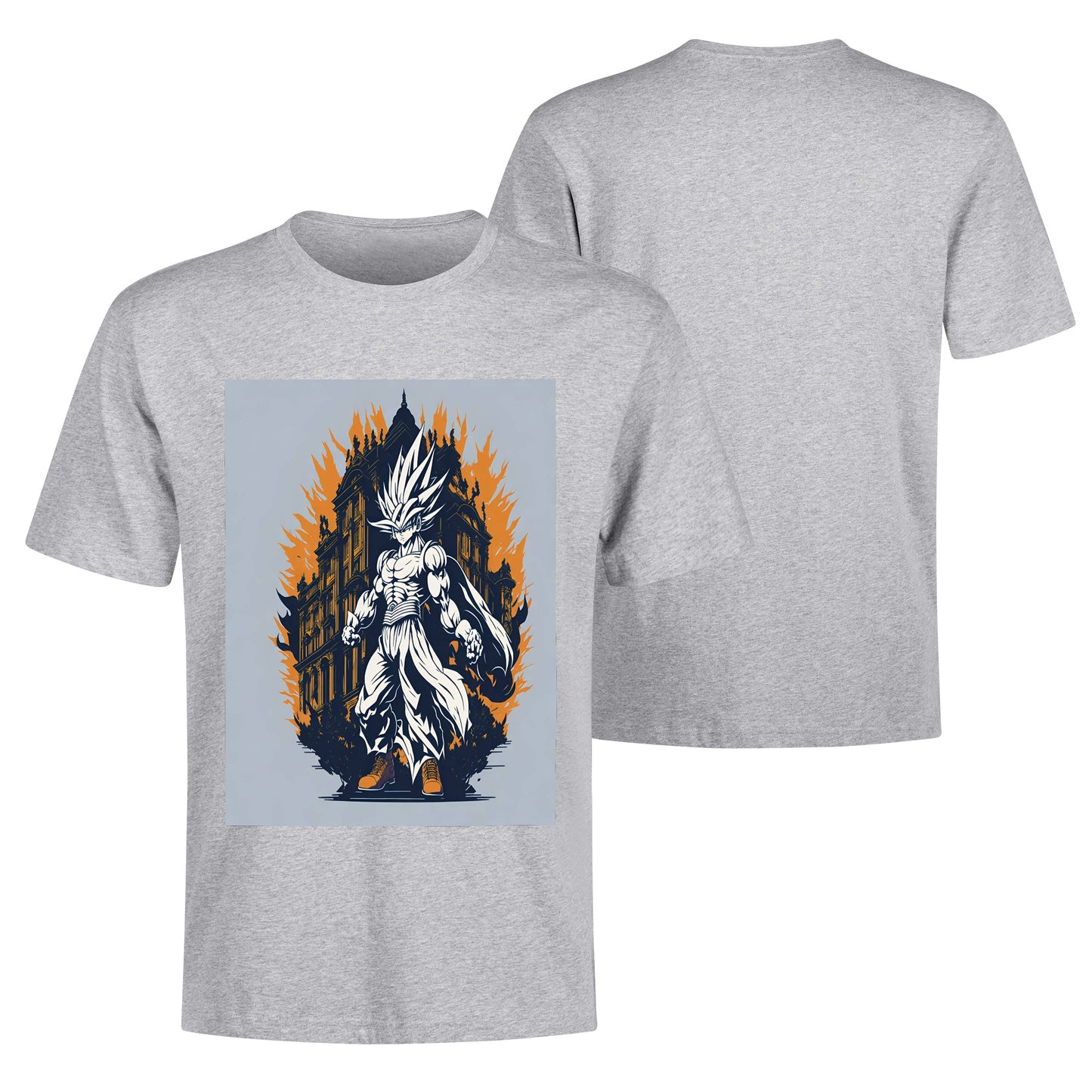 Men's Cotton Front Back Printing T Shirt
