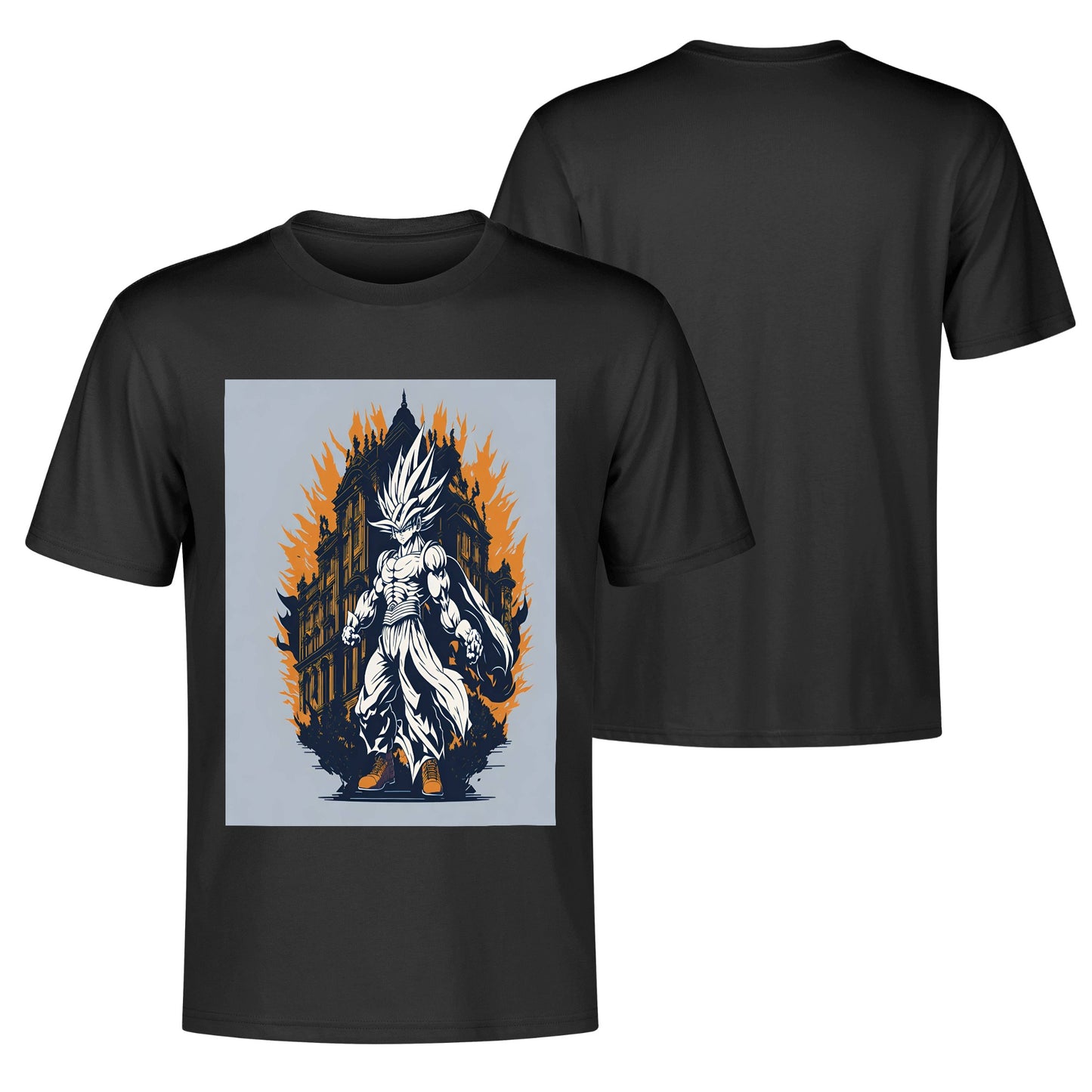 Men's Cotton Front Back Printing T Shirt