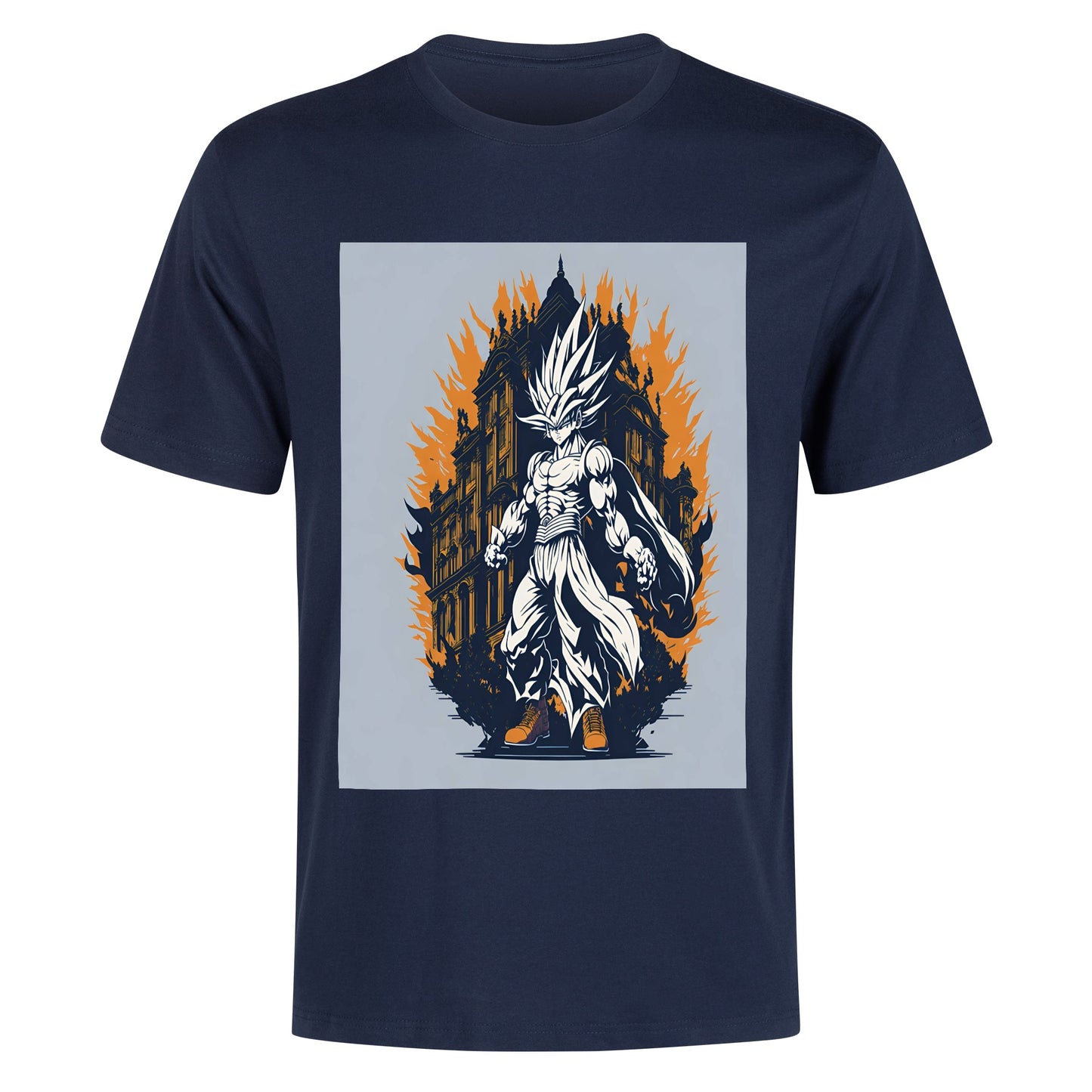 Men's Cotton Front Back Printing T Shirt