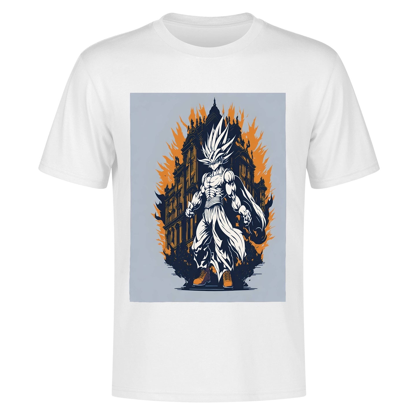 Men's Cotton Front Back Printing T Shirt