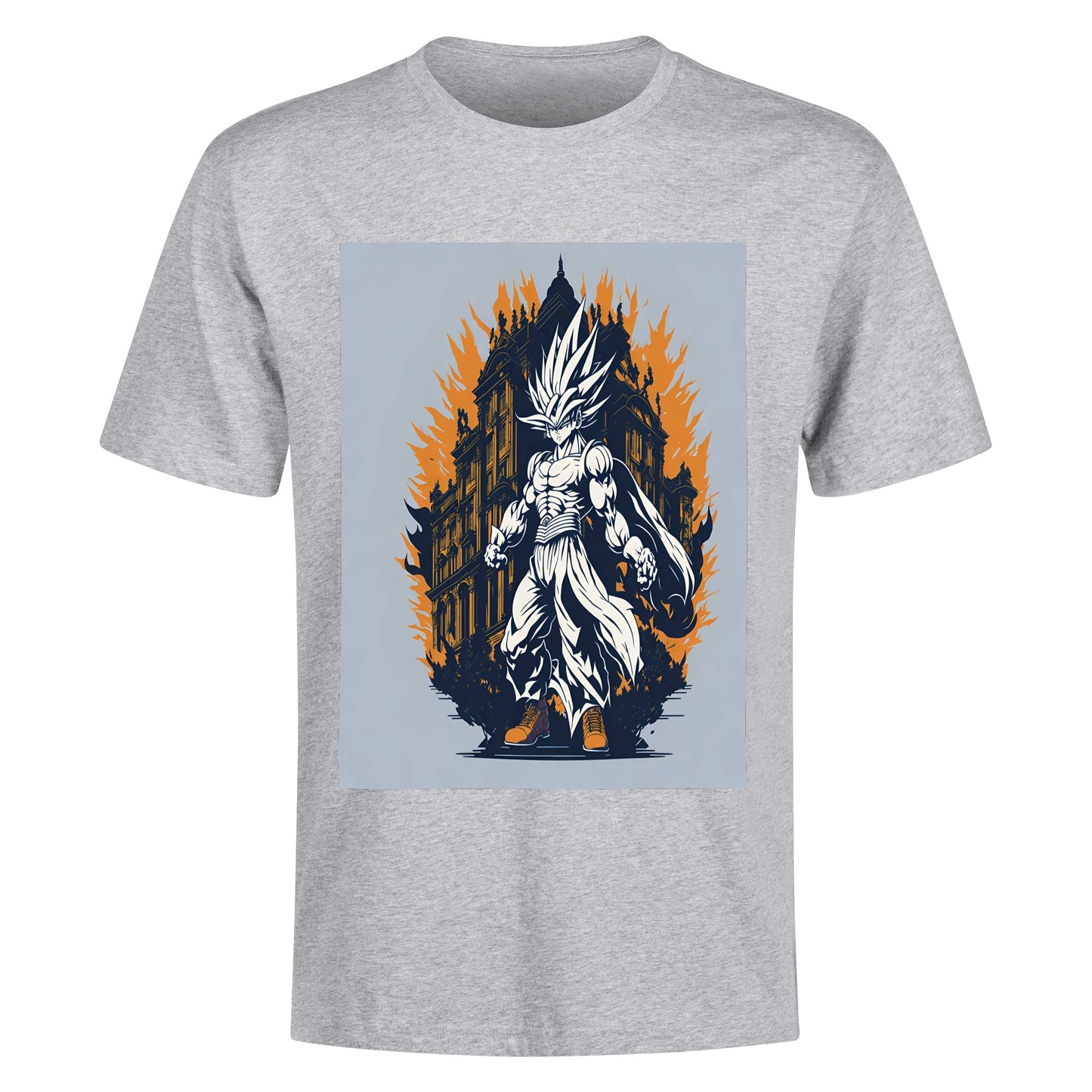 Men's Cotton Front Back Printing T Shirt