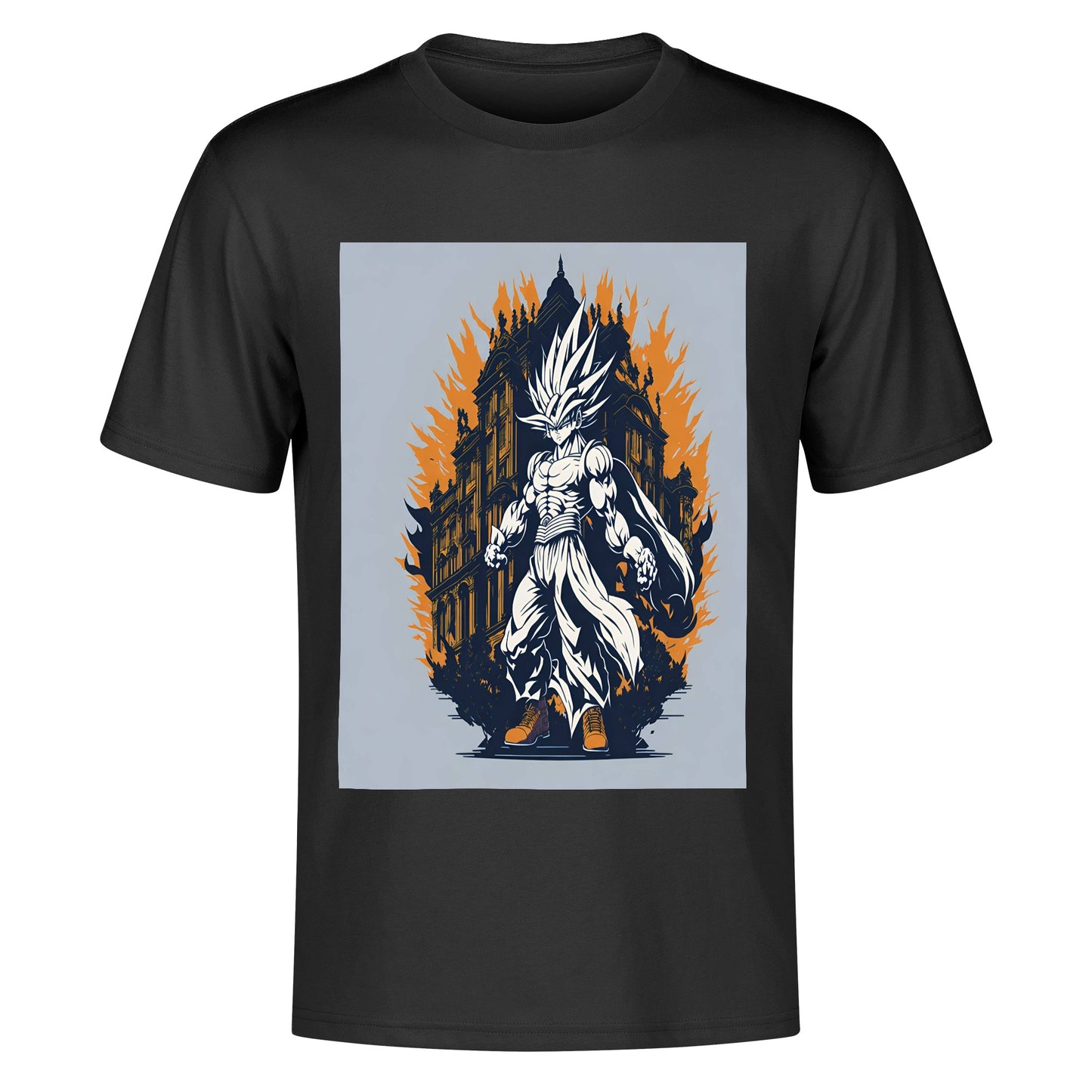 Men's Cotton Front Back Printing T Shirt