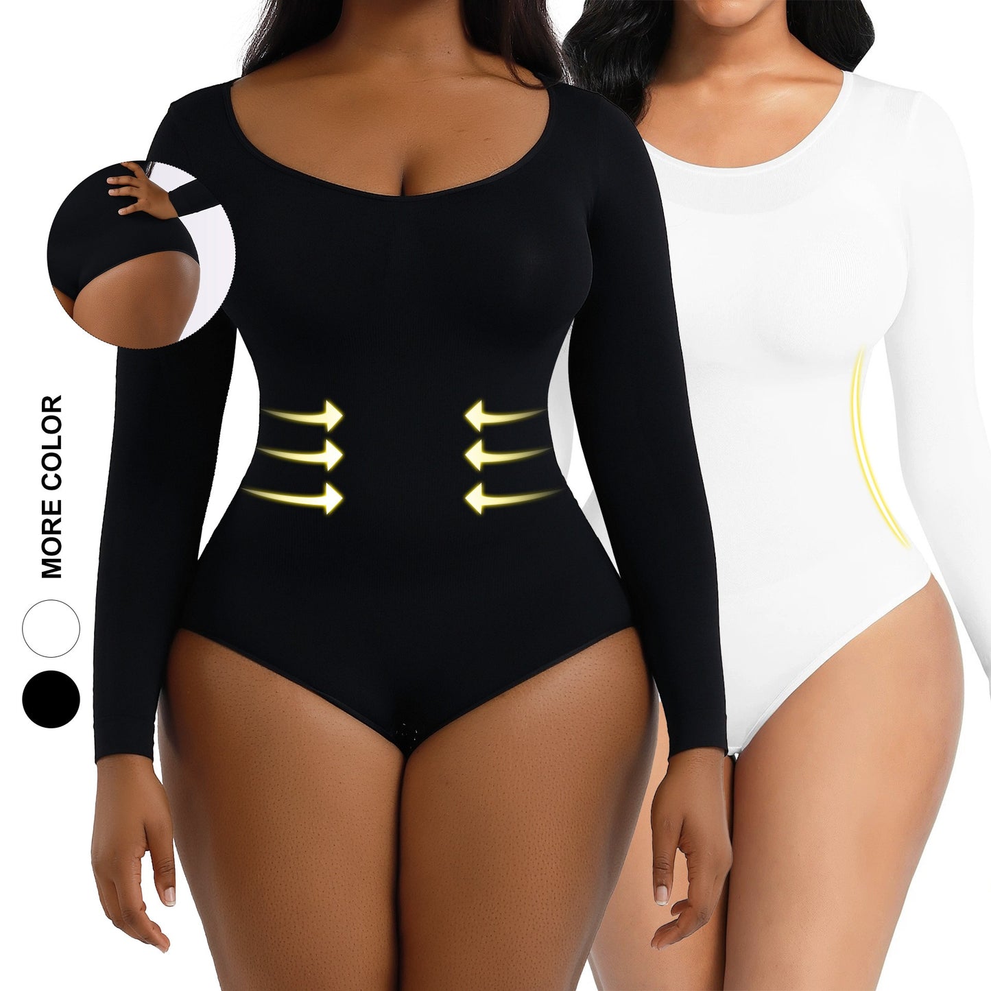 Bodysuit Body Hugging Body Lifting Body Shaping Women's Bodysuit Long Sleeve Body Slimming Cloth Body Shaping