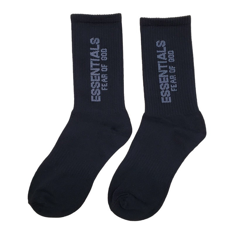 FEAR OF GOD Long Tube Socks Fog Double Thread Essentials Medium Tube Socks for Men and Womens Sports High Street Trend Ins