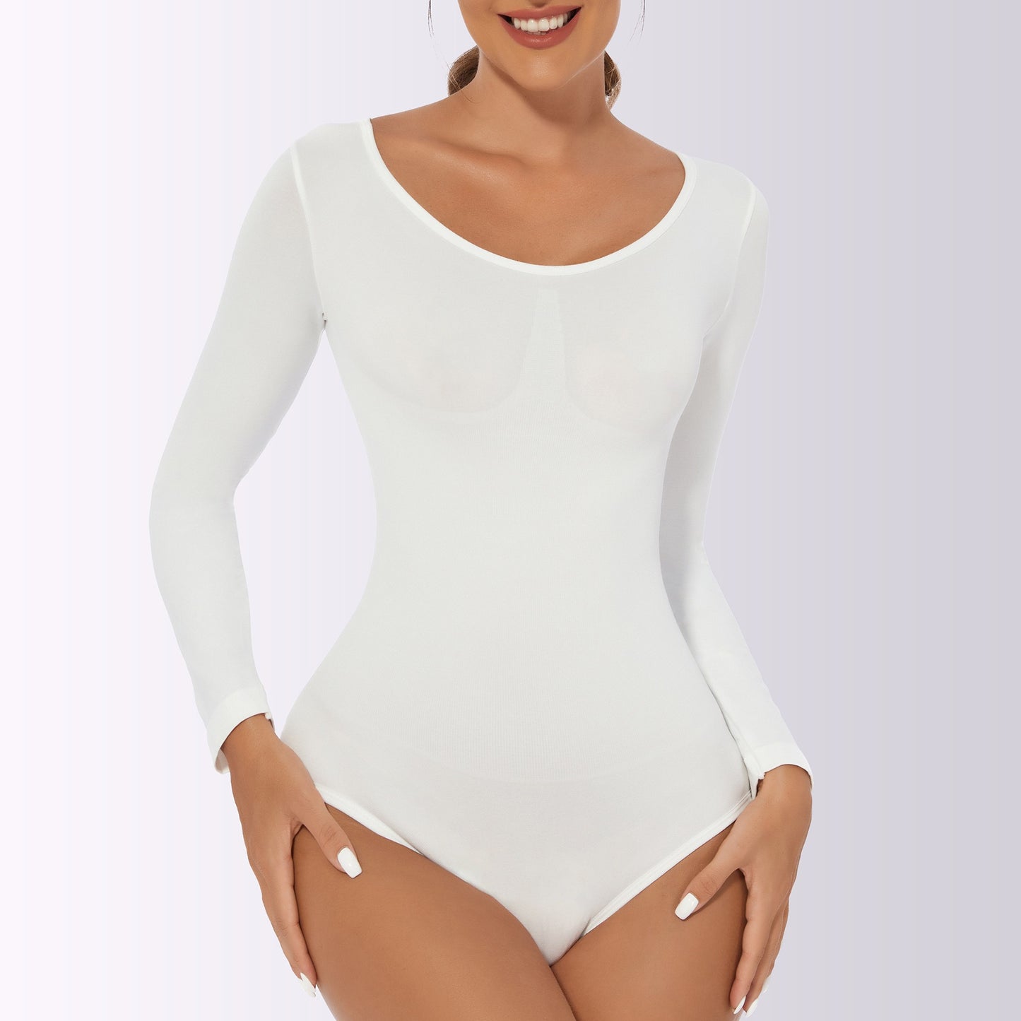 Bodysuit Body Hugging Body Lifting Body Shaping Women's Bodysuit Long Sleeve Body Slimming Cloth Body Shaping