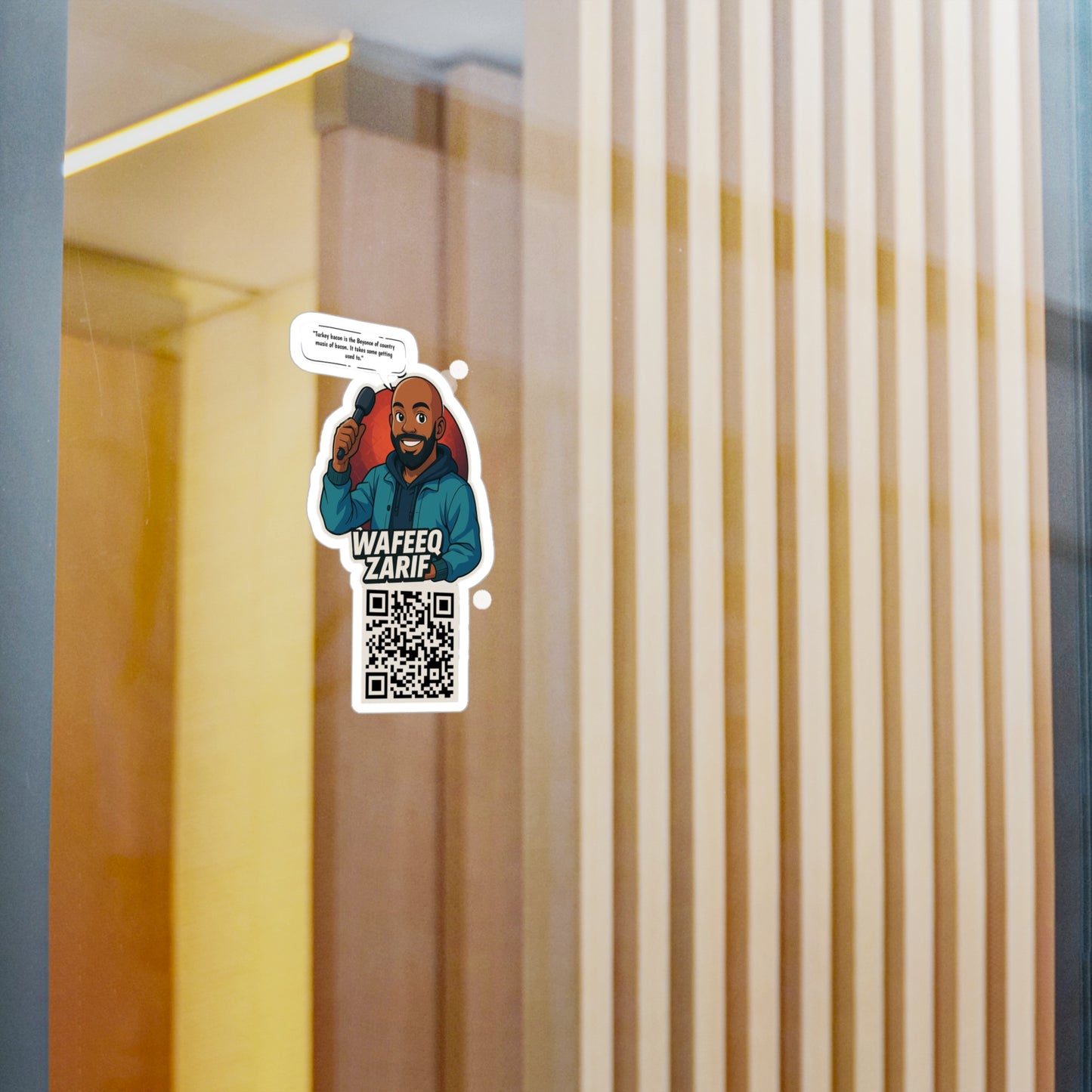 Wafeeq Zarif Quote Vinyl Decals - Unique Stickers for Home & Office