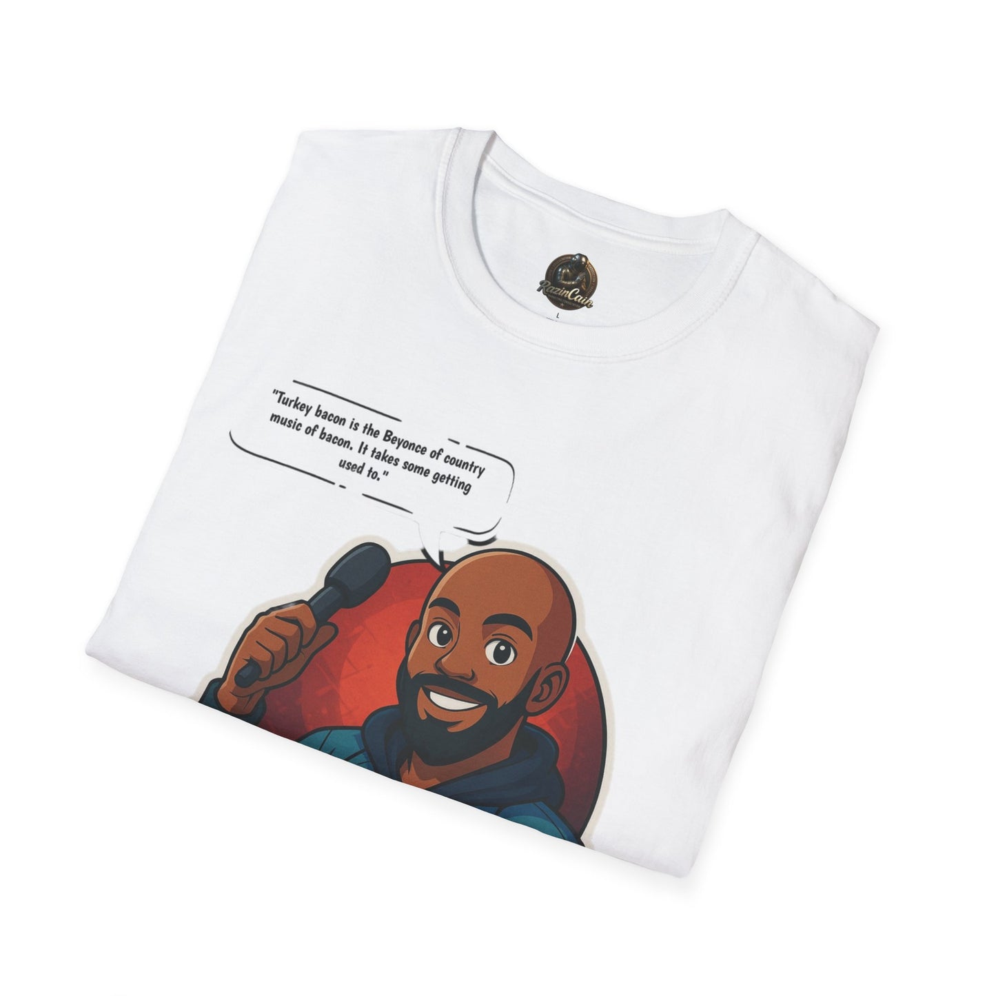 Wafeq Zarif Quote T-Shirt - Unisex Softstyle Tee with QR Code