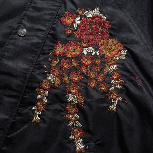 Dragon embroidery trendy casual boys stand collar jacket cotton jacket