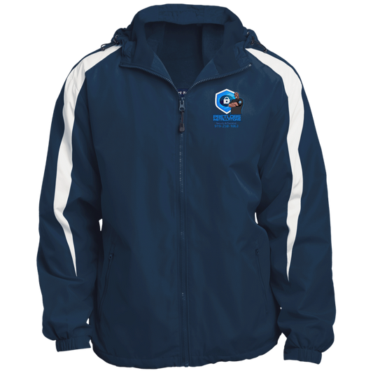 JST81 Fleece Lined Colorblock Hooded Jacket