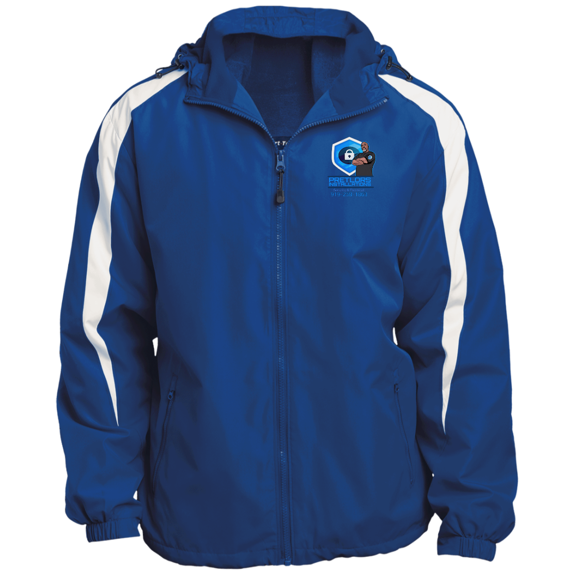 JST81 Fleece Lined Colorblock Hooded Jacket