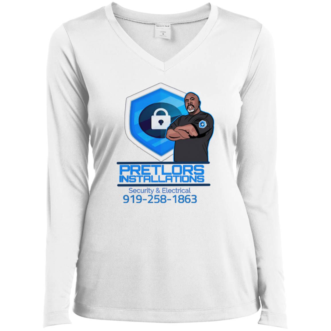 LST353LS Ladies’ Long Sleeve Performance V-Neck Tee