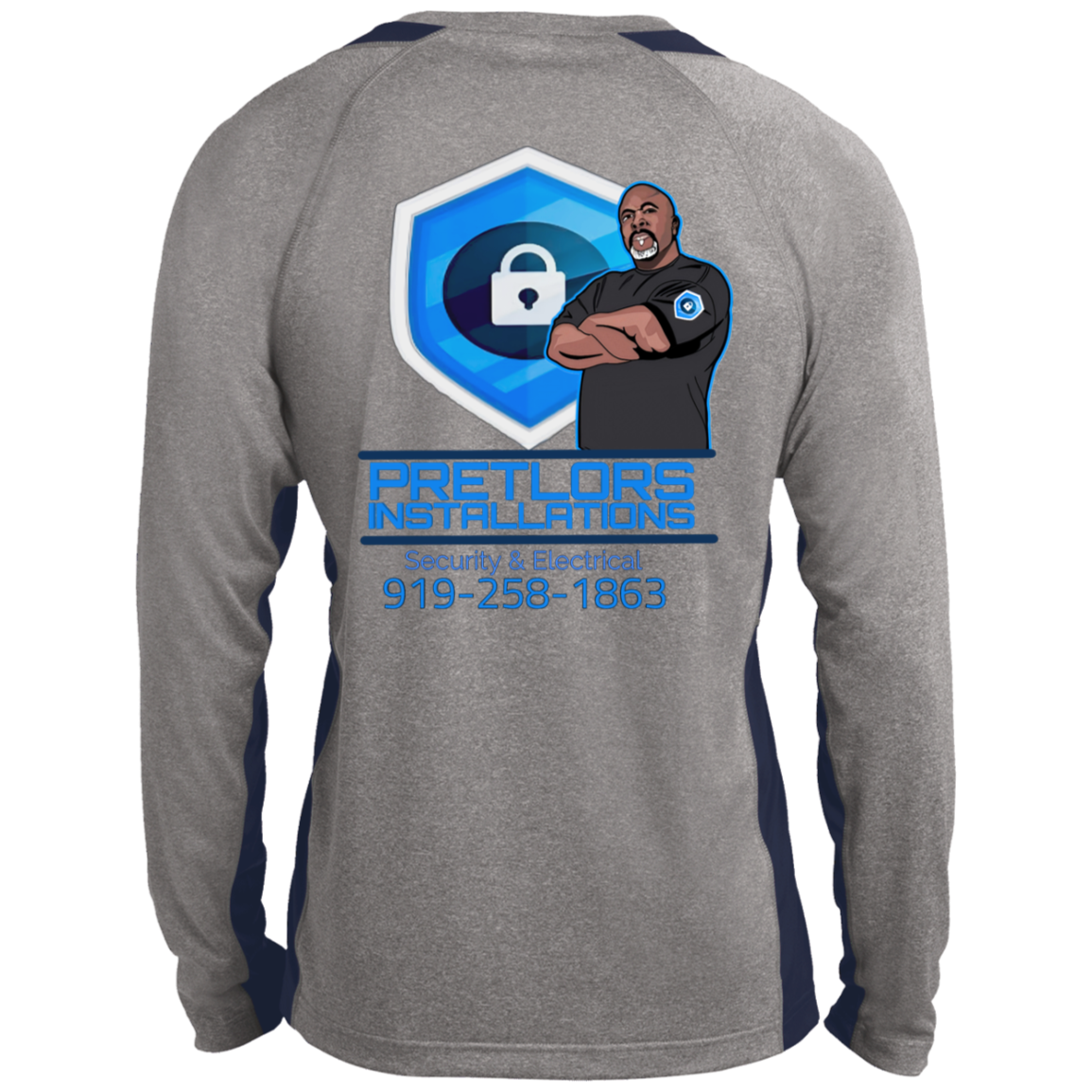 ST361LS Long Sleeve Heather Colorblock Performance Tee