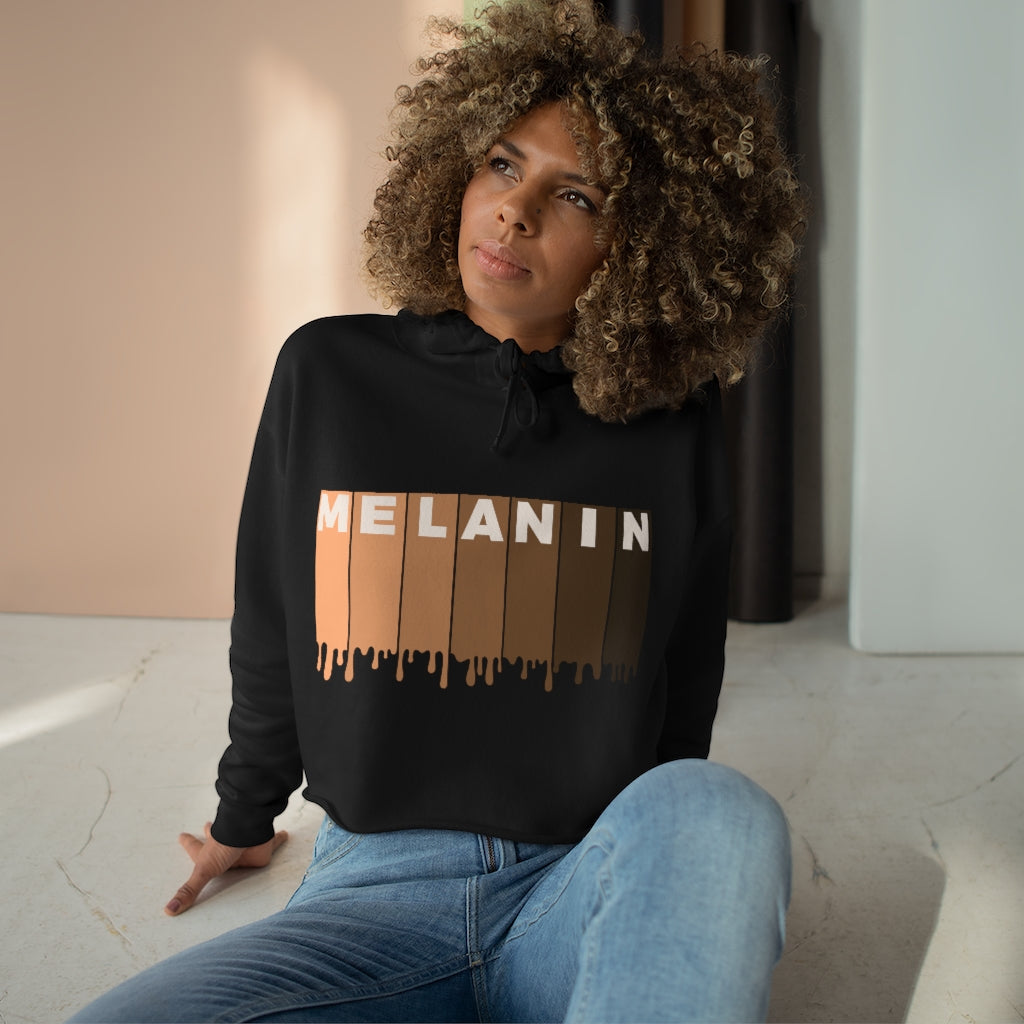 Drippin Melanin Crop Hoodie