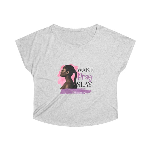 Wake Pray Slay Tri-Blend Dolman
