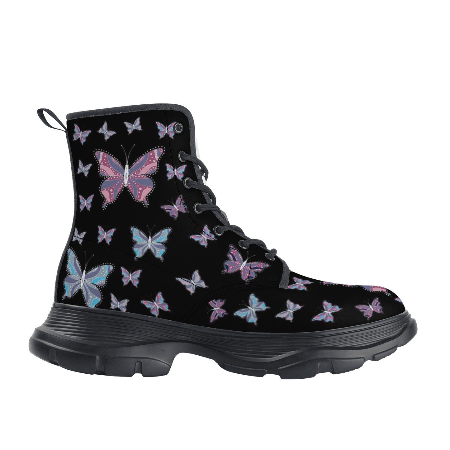 Women's Leather Chunky Boots