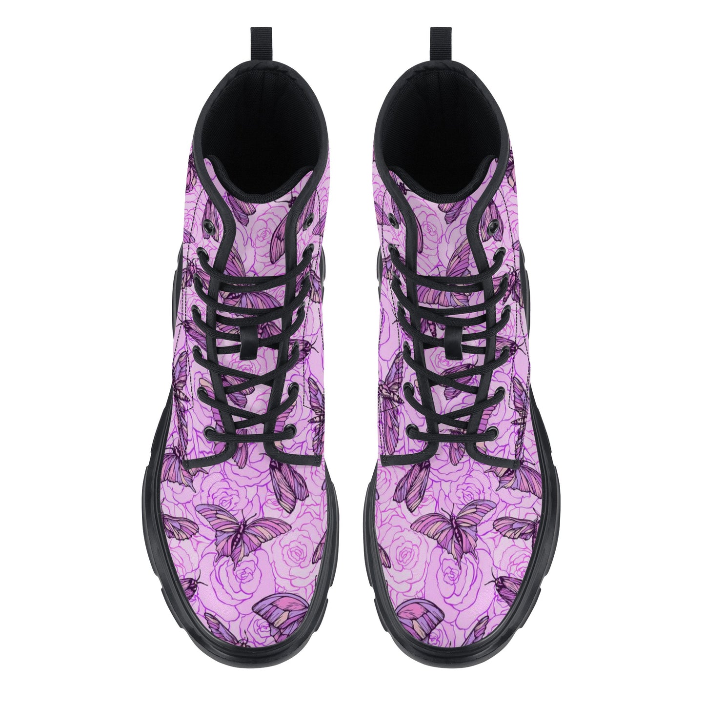 Women's Leather Chunky Boots
