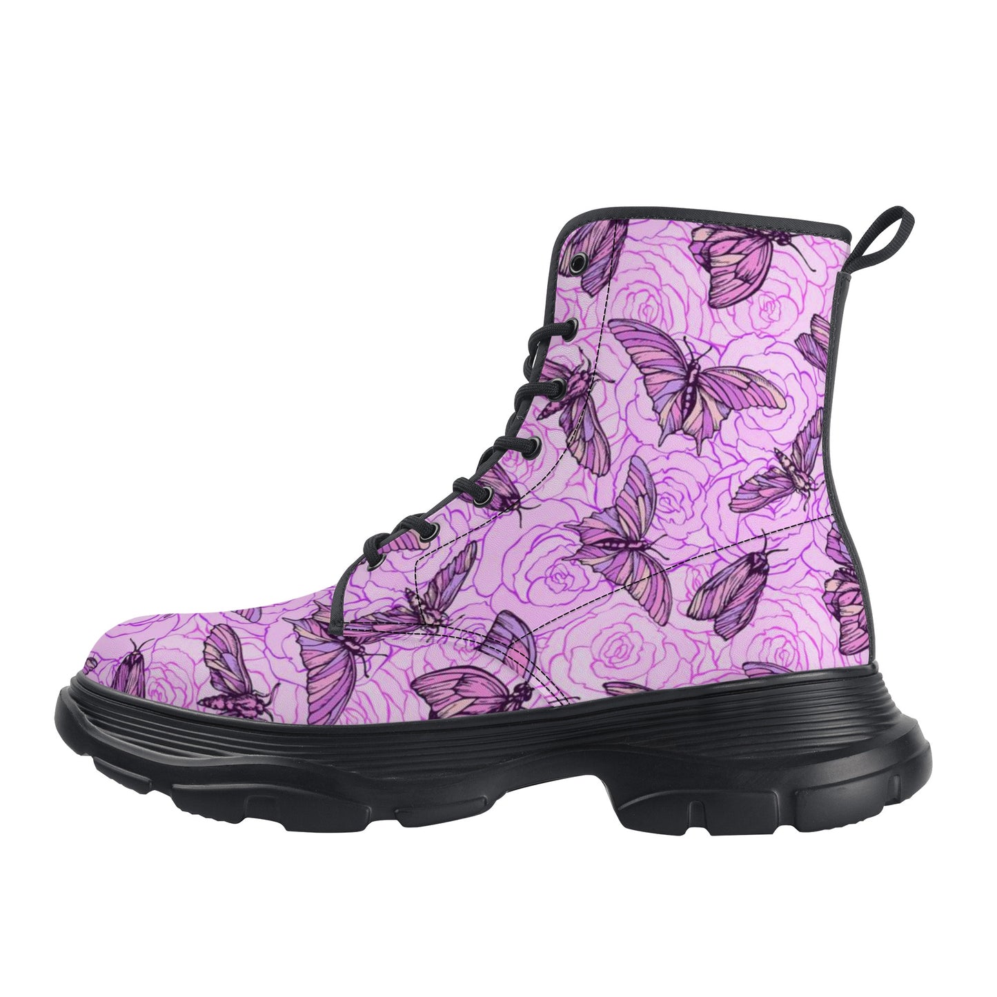 Women's Leather Chunky Boots