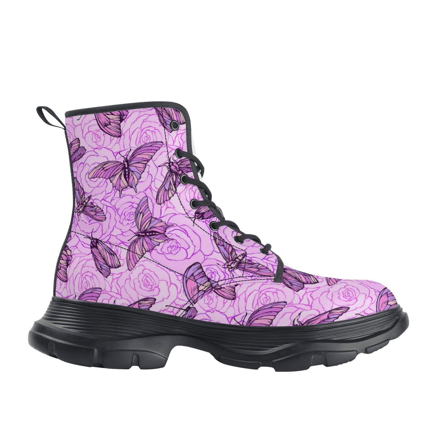 Women's Leather Chunky Boots
