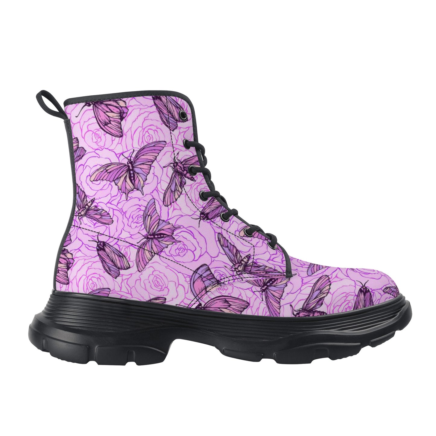 Women's Leather Chunky Boots