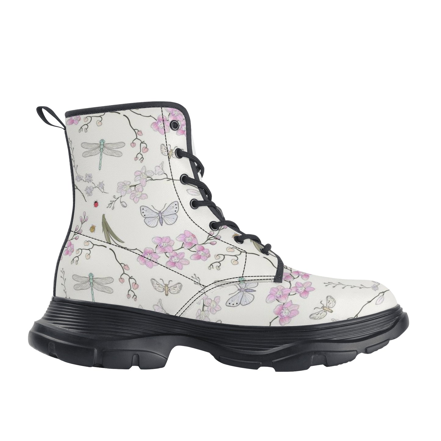 Women's Leather Chunky Boots