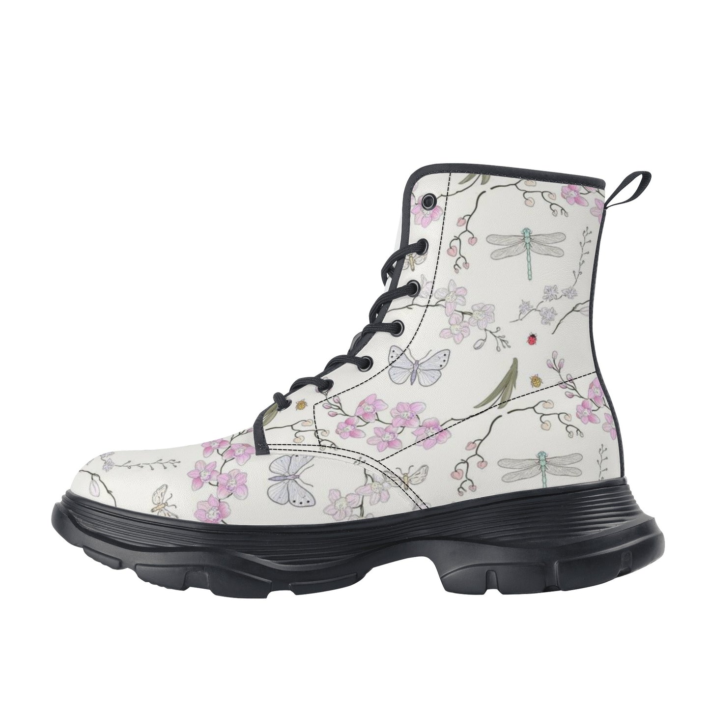 Women's Leather Chunky Boots