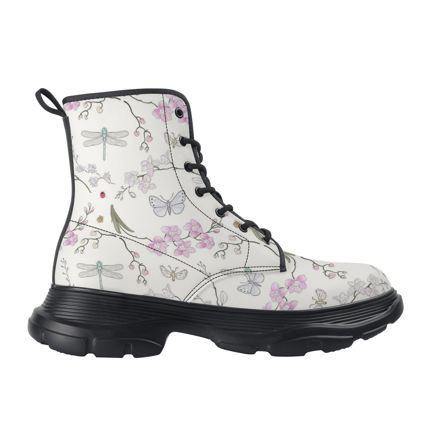 Women's Leather Chunky Boots