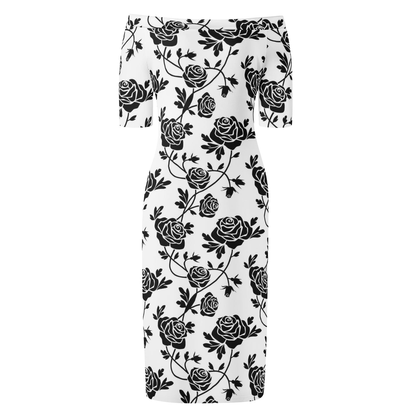 Women's Off The Shoulder Office Lady Dress
