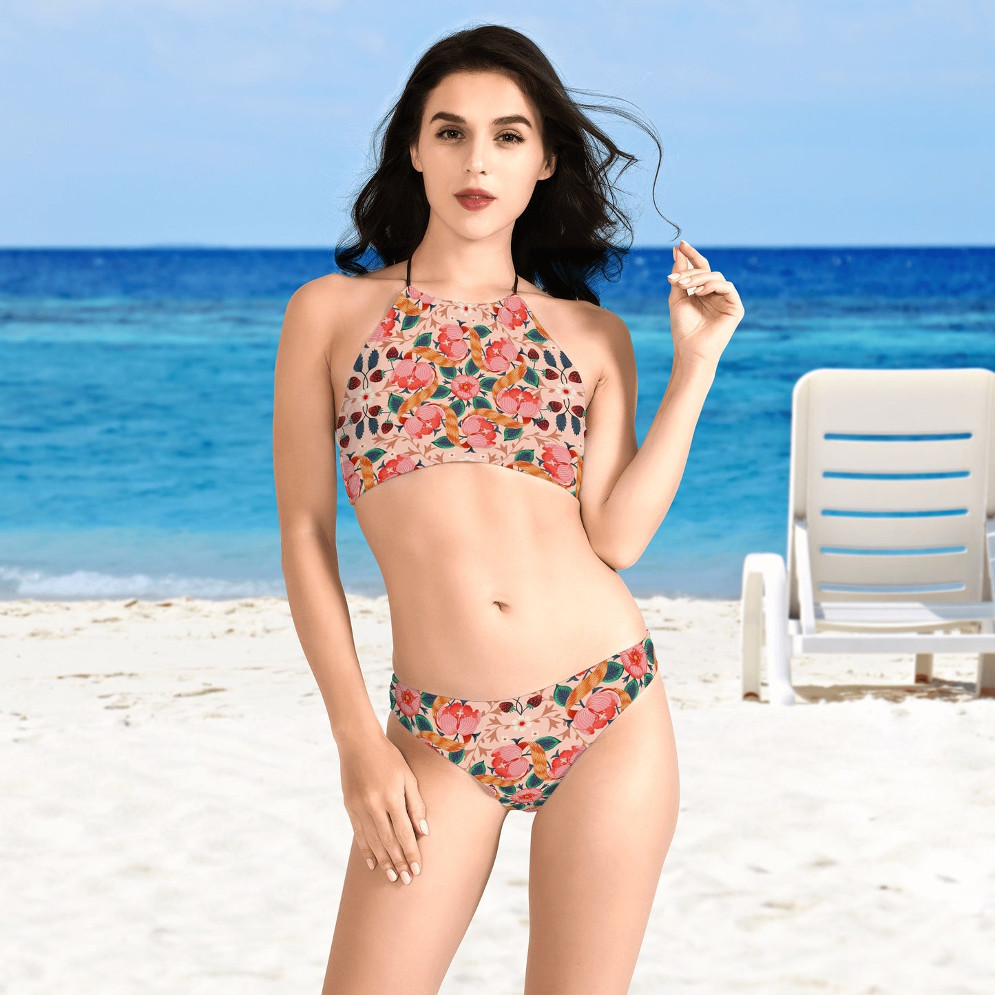 New Women's High Neck Bikinis Swimsuit