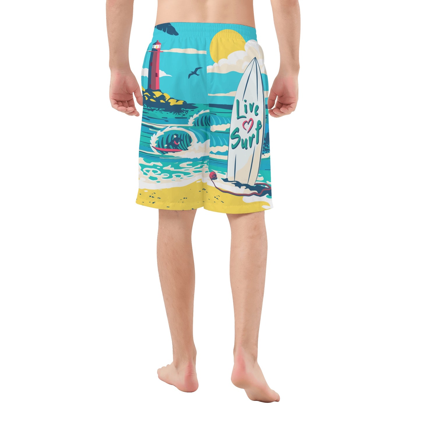 Men's All Over Print Board Shorts